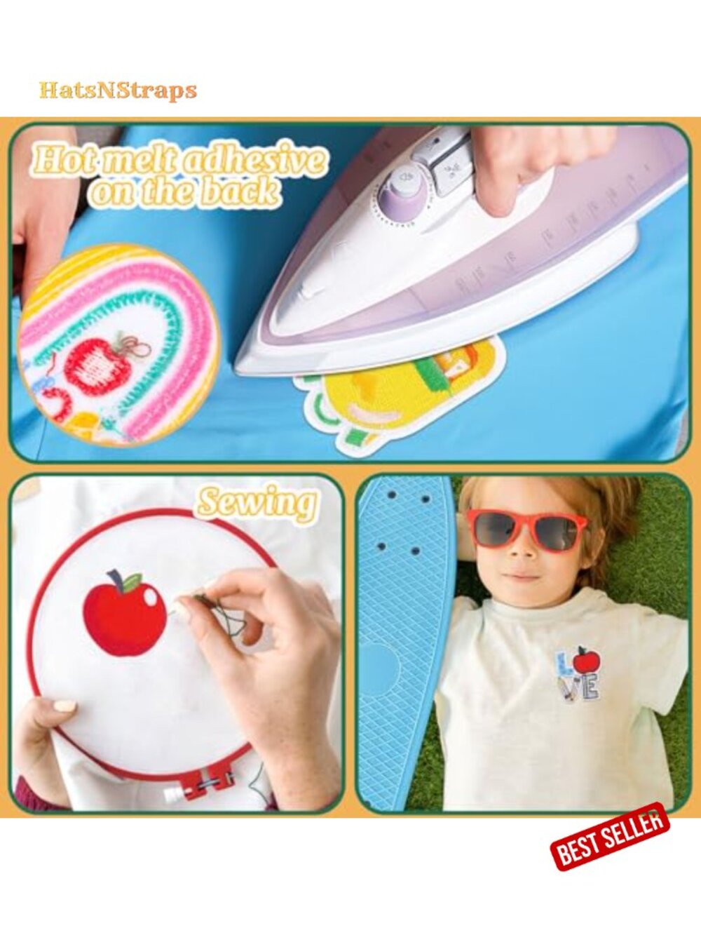 36 Pcs Back To School Iron On Patches Embroidery Appliques For Clothing Diy View 4